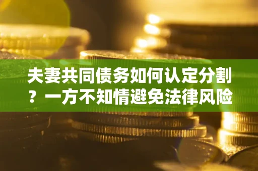 济南夫妻共同债务如何认定分割？一方不知情避免法律风险必看！